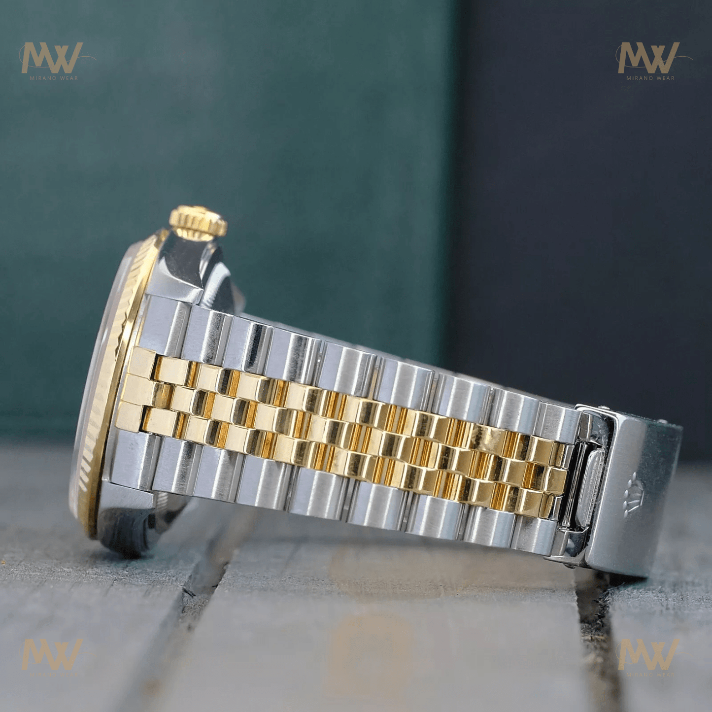 Rolex Datejust 16233 – Olive Green Dial, Two - Tone Jubilee Bracelet Limited Edition - Mirano Wear