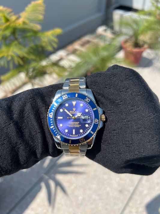 Rolex Submariner Date Two-Tone Blue with Rotating Bezel