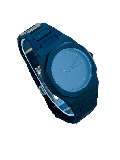 Original Black Arabic Aura Watch Full Black Dial in Fiber