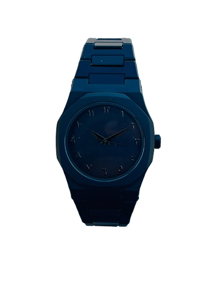 Original Black Arabic Aura Watch Full Black Dial in Fiber