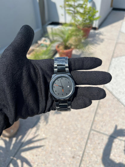 Black Aura Heavy Chain Watch