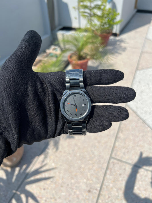 Black Aura Heavy Chain Watch