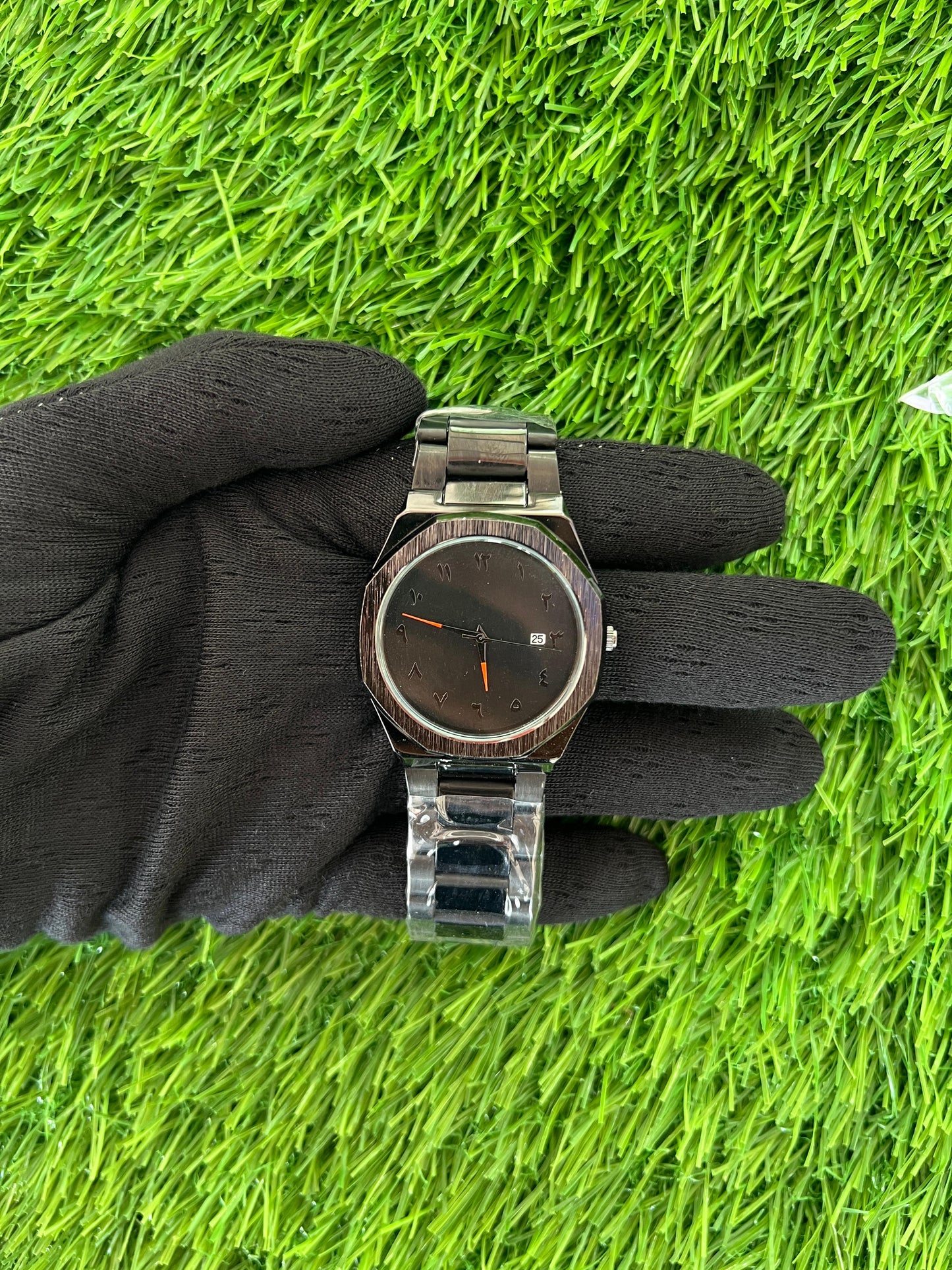 Black Aura Heavy Chain Watch