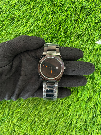 Black Aura Heavy Chain Watch