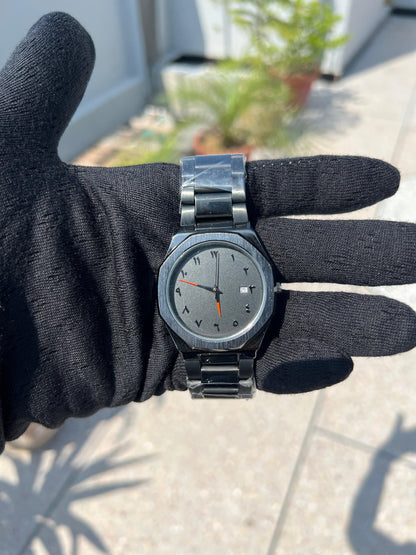 Black Aura Heavy Chain Watch
