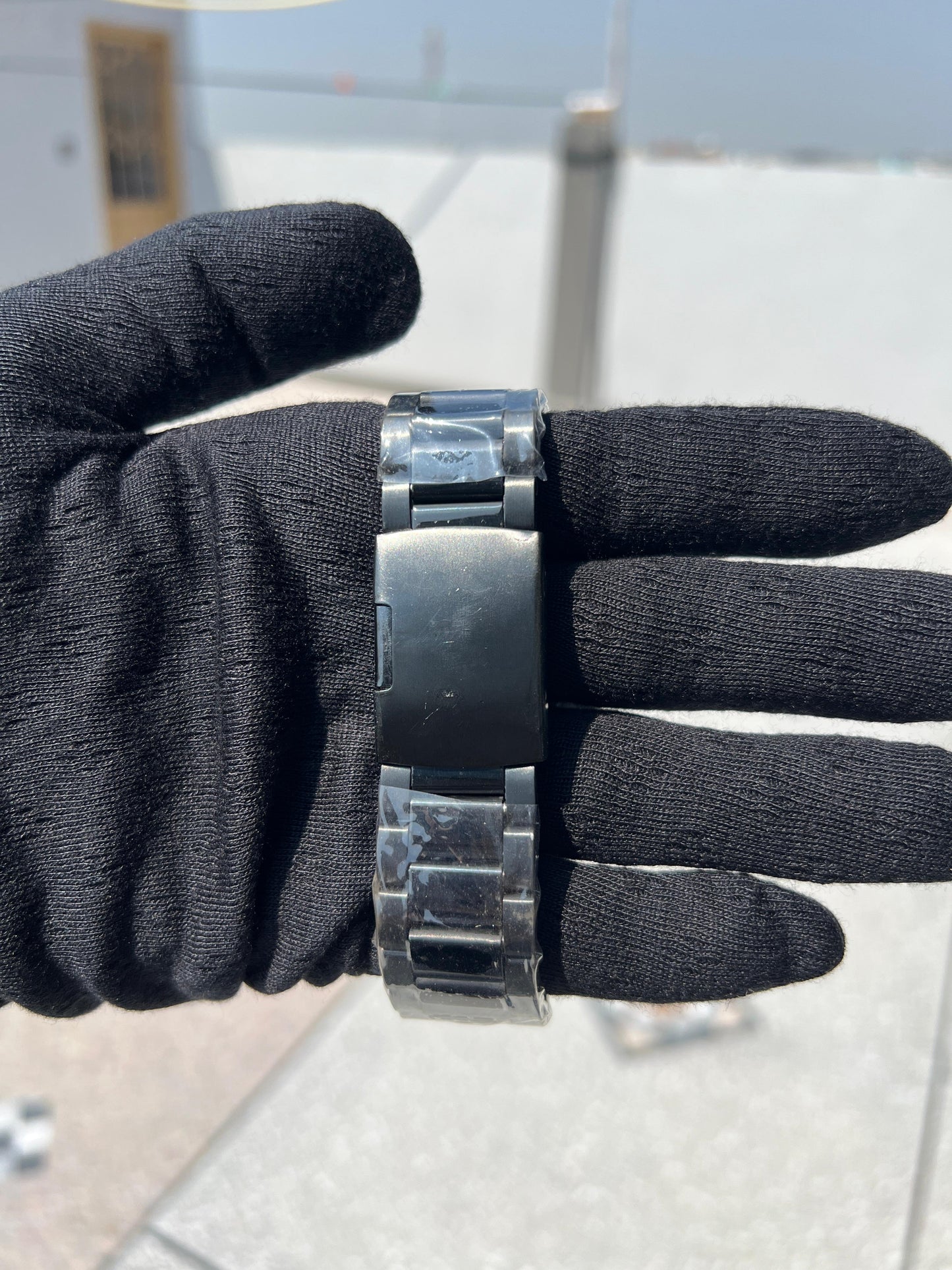 Black Aura Heavy Chain Watch