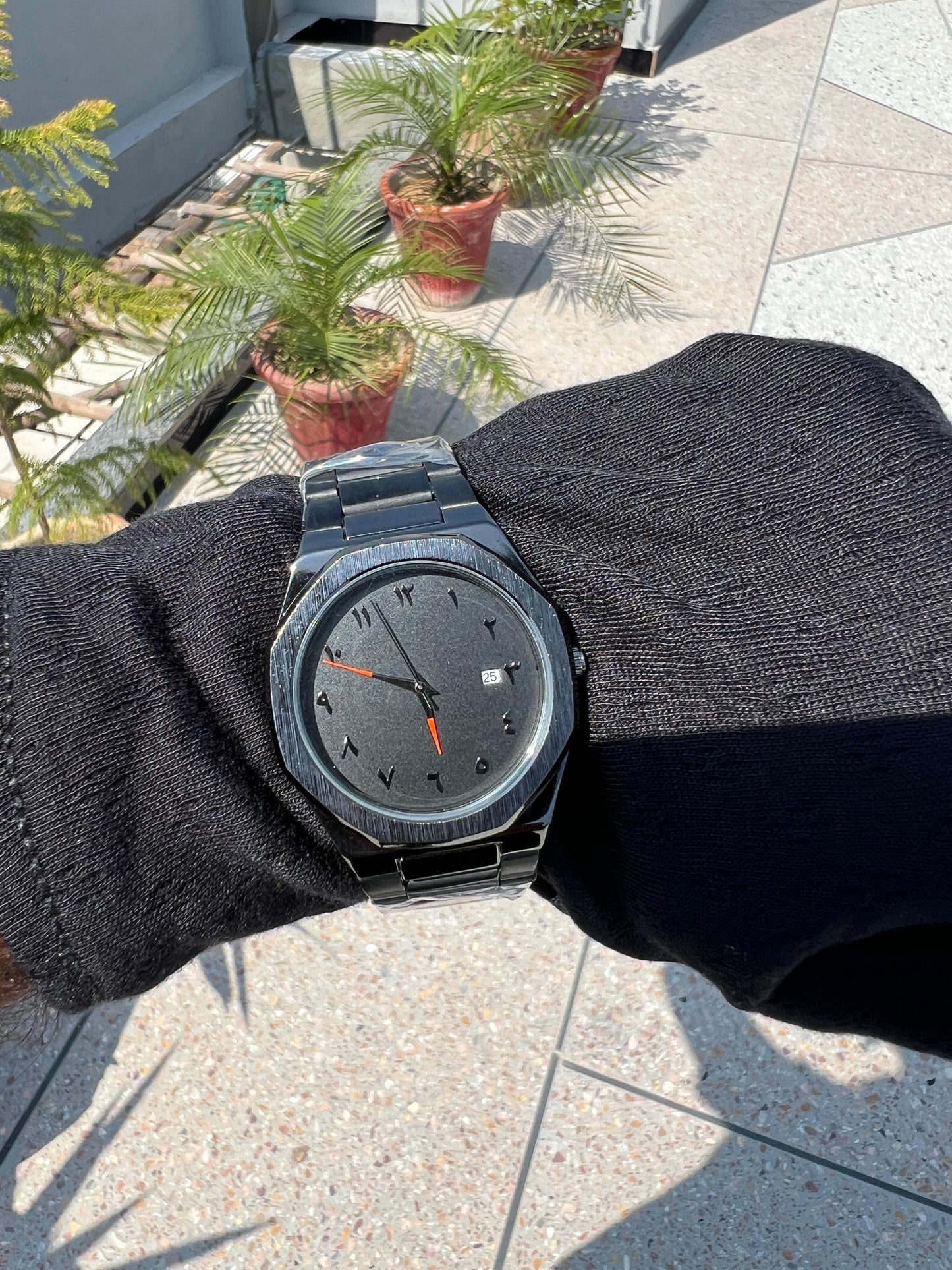Black Aura Heavy Chain Watch