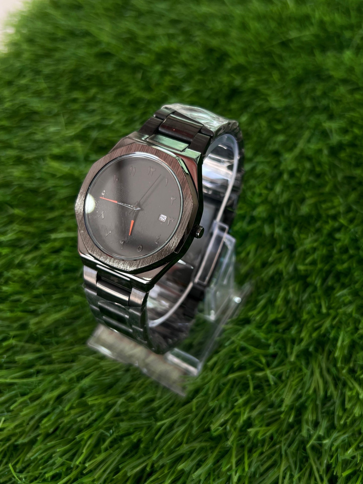 Black Aura Heavy Chain Watch