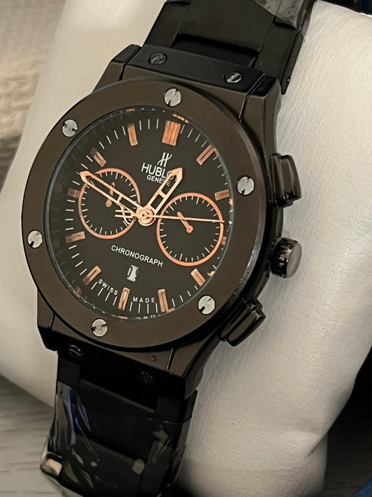 Hublot Geneve Black Magic Chronograph – Chain Watch for Men - Mirano Wear