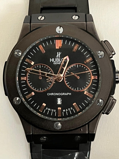 Hublot Geneve Black Magic Chronograph – Chain Watch for Men - Mirano Wear