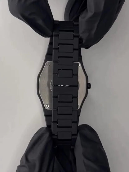 Original Black Arabic Aura Watch Full Black Dial in Fiber - Mirano Wear
