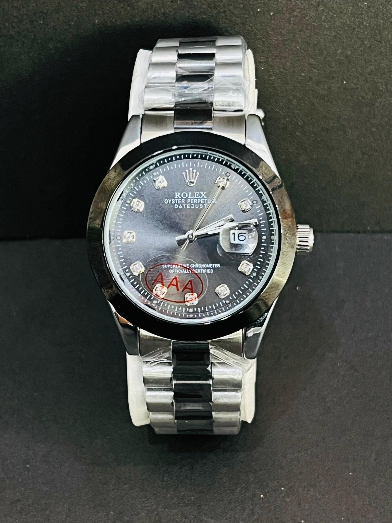 Rolex Two Tone Stone Model Dial (Black) - Mirano Wear