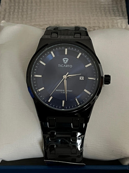 TicarTo Classic Midnight Blue Date Watch - Mirano Wear