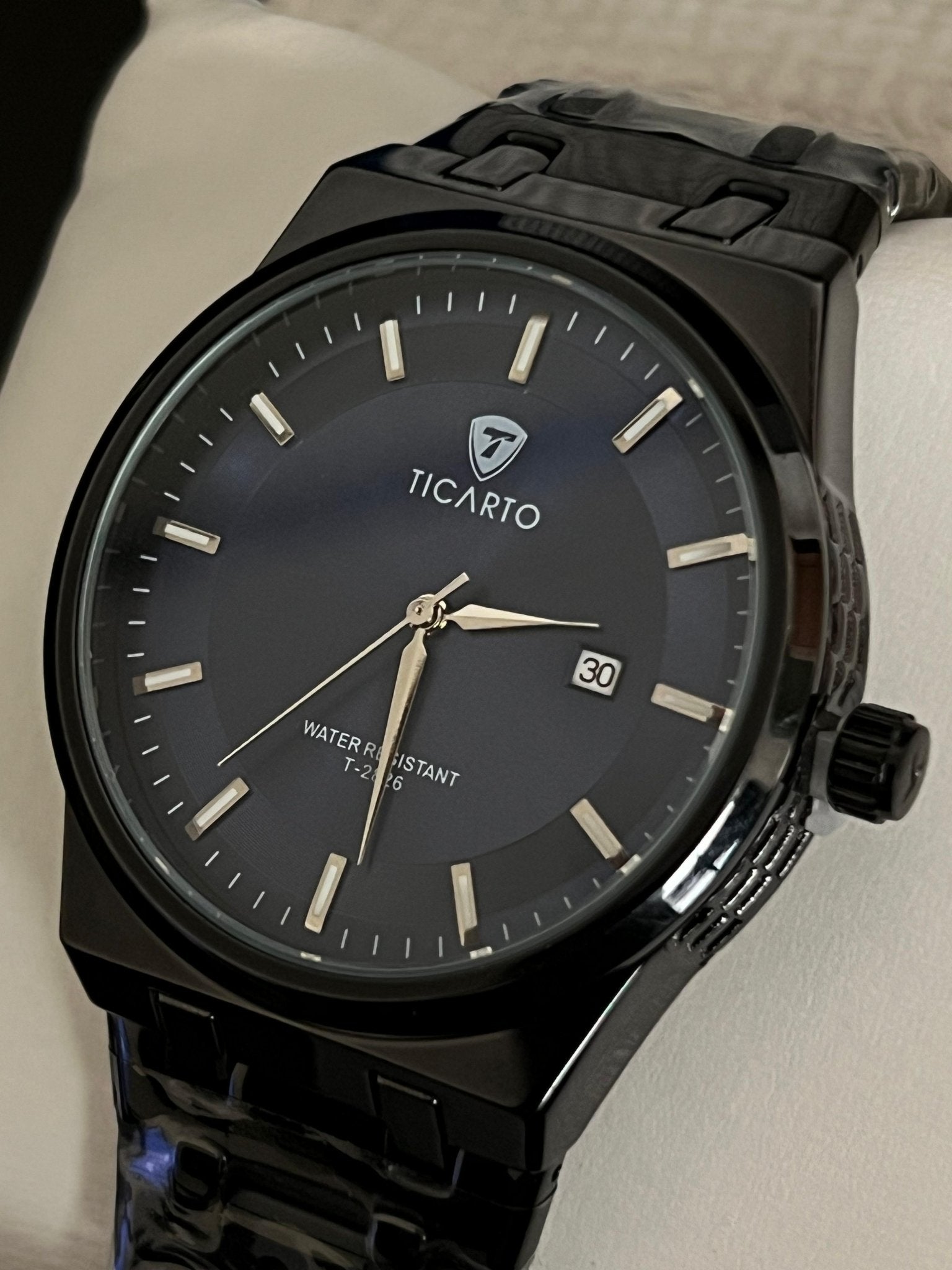 TicarTo Classic Midnight Blue Date Watch - Mirano Wear